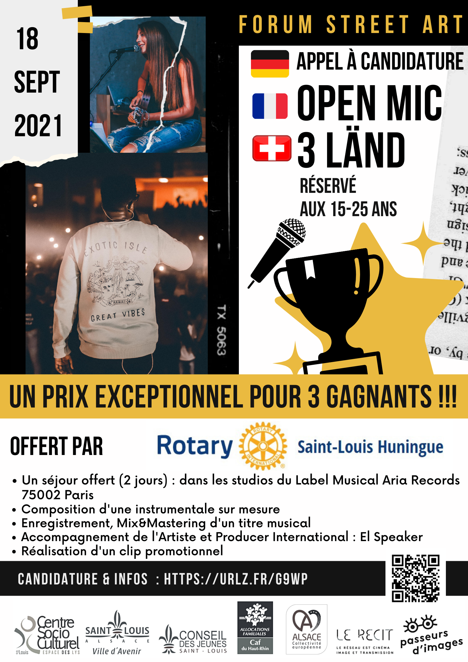 Open Mic 3 Länd - Français